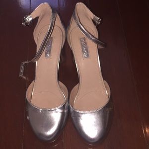 TopShop silver heels
